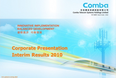 2010 Interim Results Presentation